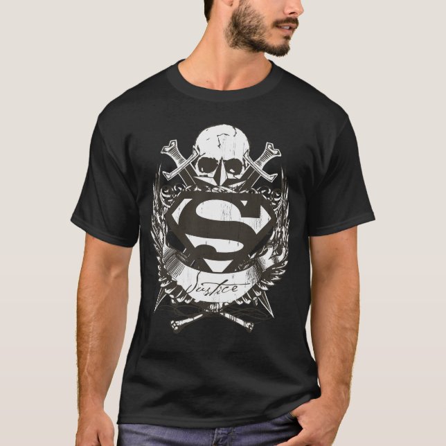 Superman Stylized | Justiz-Logo T-Shirt (Vorderseite)