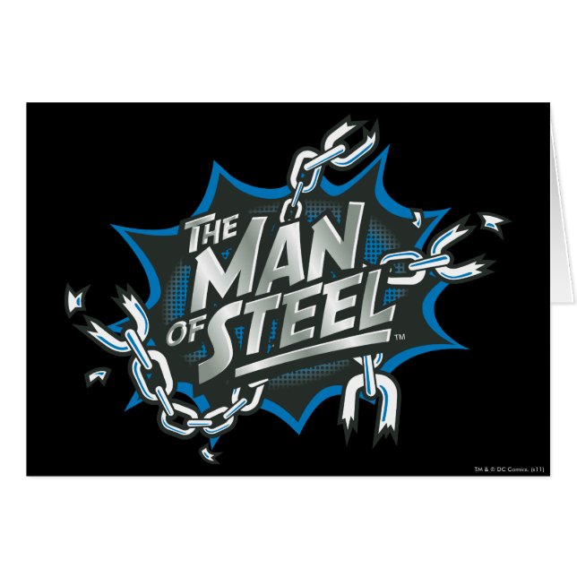 Superman Stylized | Man of Steel Splash Logo (Vorderseite (Horizontal))