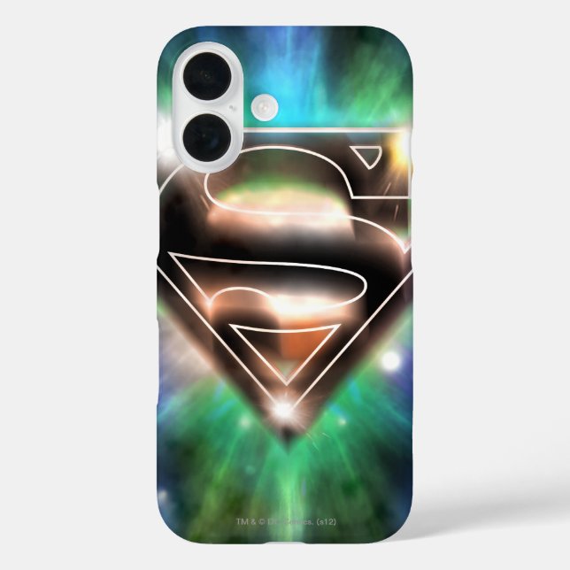 Superman Stylized | Shiny Burst Logo Case-Mate iPhone Hülle (Rückseite)