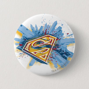 Superman Stylized   Splash-Logo Button
