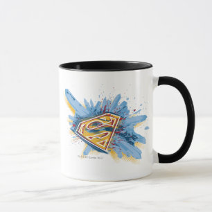 Superman Stylized   Splash Logo Tasse
