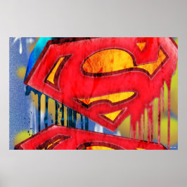 Superman Stylized | Städtisches Spraylogo Poster