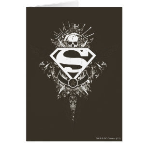 Superman Stylized   Stern und Schwarzweißlogo