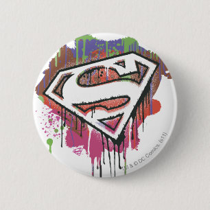 Superman Stylized   Twisted Innocence-Logo Button