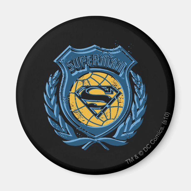 Superman Stylized | Wappen mit dem Globe-Logo Magnet (Vorne)