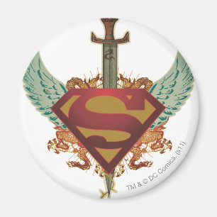 Superman Stylized   Wings-Logo Magnet