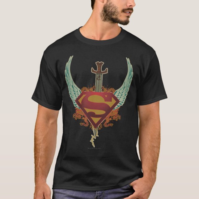 Superman Stylized | Wings-Logo T-Shirt (Vorderseite)
