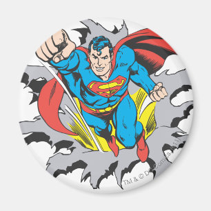 Superman Tears Thru Magnet
