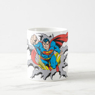 Superman Tears Thru Tasse