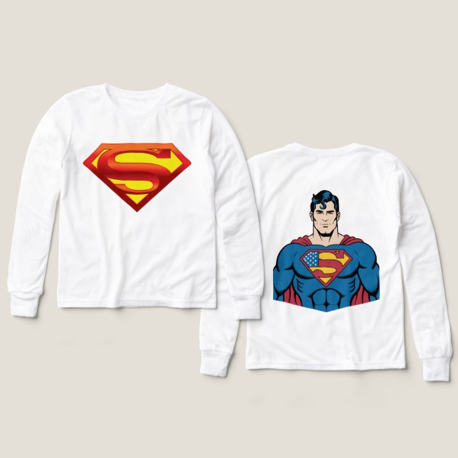 superman tshirt (Design Vorderseite & Rückseite)