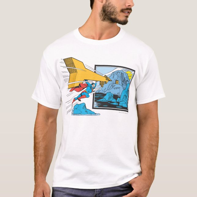 Superman Tunneling in Rock T-Shirt (Vorderseite)