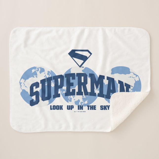 Superman über den Globus Sherpadecke (Vorderseite (Horizontal))