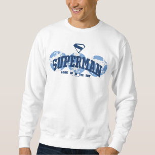 Superman über den Globus Sweatshirt