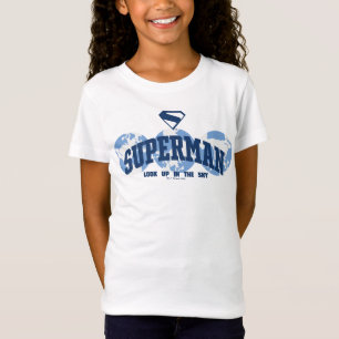 Superman über den Globus T-Shirt