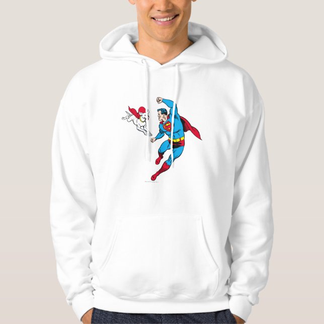 Superman und Krypto 2 Hoodie (Vorderseite)