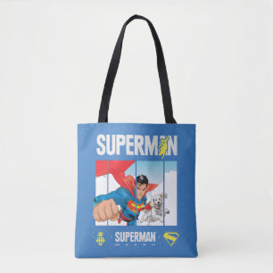 Superman und Krypto fliegen