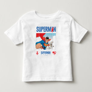 Superman und Krypto fliegen Kleinkind T-shirt