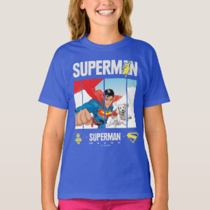 Superman und Krypto fliegen T-Shirt