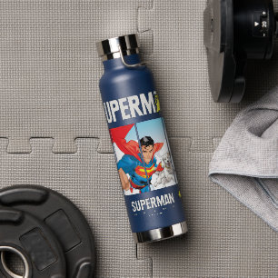 Superman und Krypto fliegen Trinkflasche