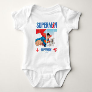 Superman und Krypto heben ab Baby Strampler