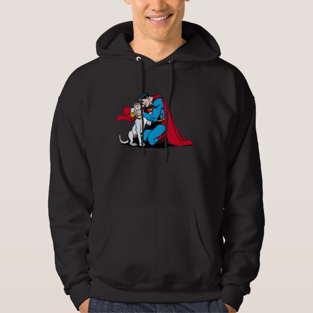 Superman und Krypto Hoodie (Vorderseite)