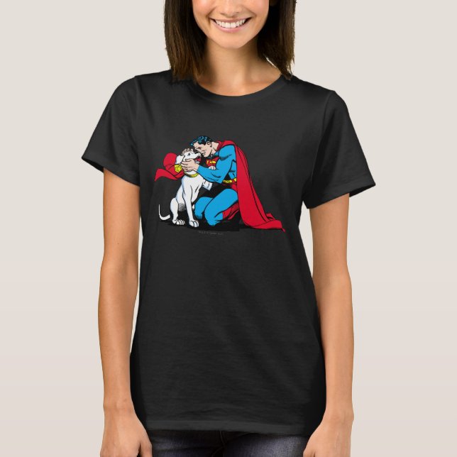 Superman und Krypto T-Shirt (Vorderseite)
