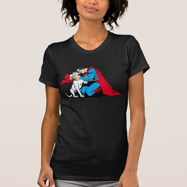 Superman und Krypto T-Shirt (Vorderseite)