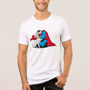 Superman und Krypto Tri-Blend Shirt