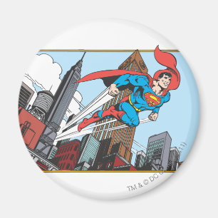 Superman und Wolkenkratzer Magnet