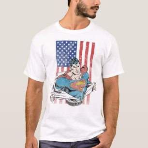 Superman & US-Flagge T-Shirt