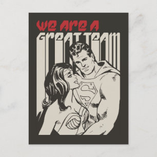 Superman Valentine's Day   We Are A Great Team Feiertagspostkarte