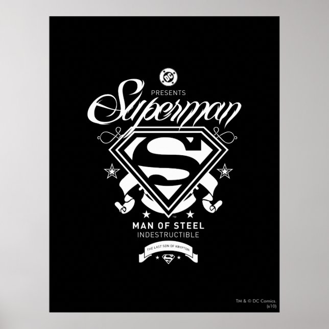 Superman-Wappen Poster (Vorne)
