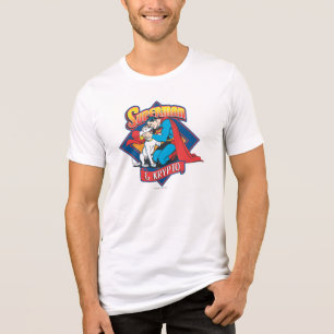 Superman with Krypto Tri-Blend Shirt