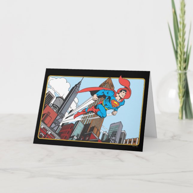 Superman & Wolkenkratzer Karte (Vorderseite)