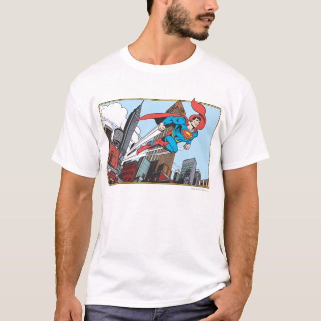 Superman & Wolkenkratzer T-Shirt (Vorderseite)
