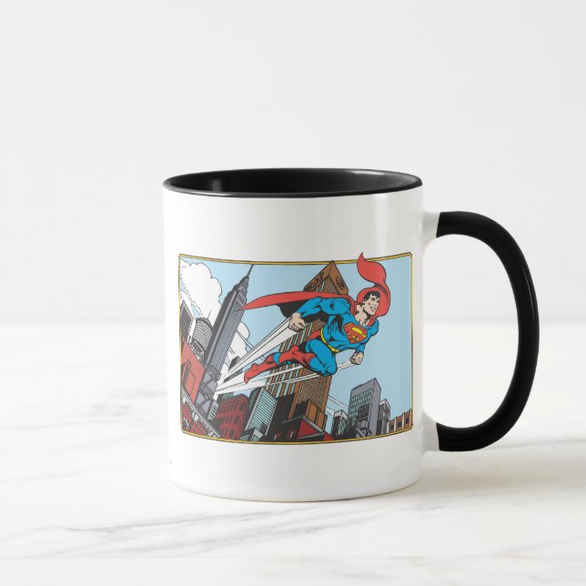 Superman & Wolkenkratzer Tasse (Rechts)