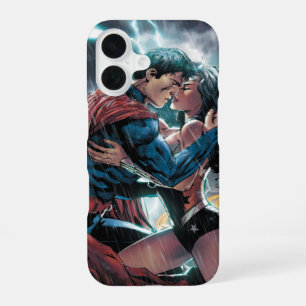 Superman/Wonder Woman Comic Werbe Kunst iPhone 16 Hülle