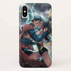 Superman/Wonder Woman Comic Werbekunst iPhone X Hülle