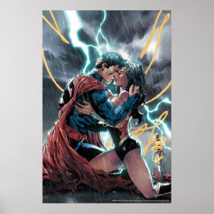 Superman/Wonder Woman Comic Werbekunst Poster