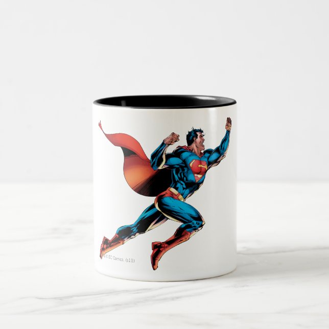 Superman Yells Zweifarbige Tasse (Mittel)