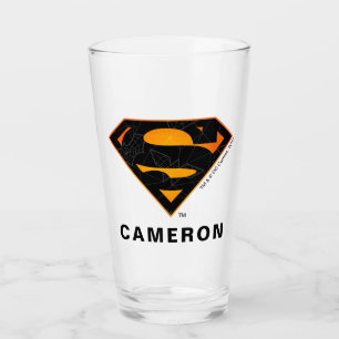 Supermann Halloween-Inspiriertes Logo Glas