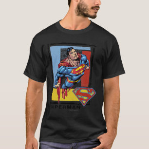 Supermann mit farbenprächtigem Hintergrund T-Shirt