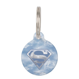 Supermann S-Schild   hellblaues Stadt-Logo Tiernamensmarke