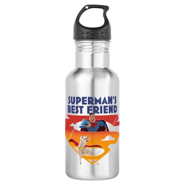 Supermans bester Freund Edelstahlflasche (Vorderseite)