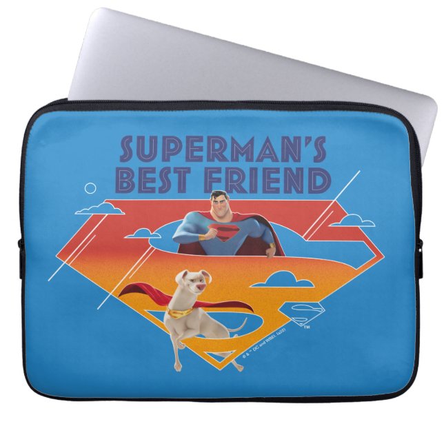 Supermans bester Freund Laptopschutzhülle (Vorderseite)