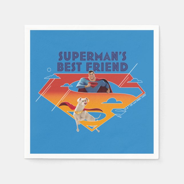 Supermans bester Freund Serviette (Vorderseite)