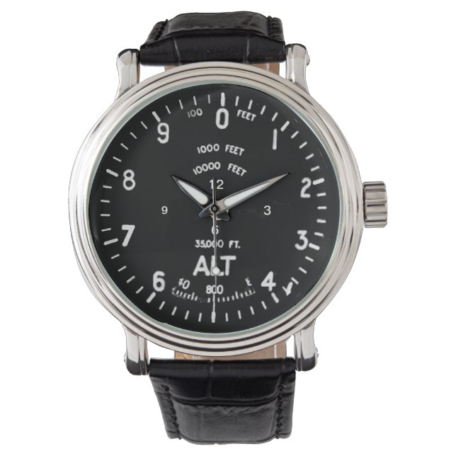 Supermarine Spitfire Altimeter Uhr (Vorderseite)