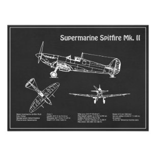 Supermarine Spitfire - Flugzeugkonzept PD Fotodruck