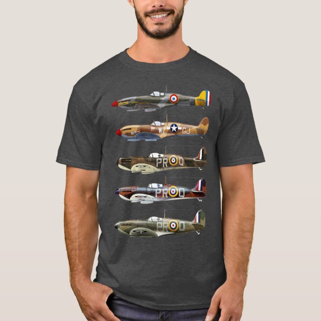 Supermarine Spitfire is a British fighter aircraft T-Shirt (Vorderseite)