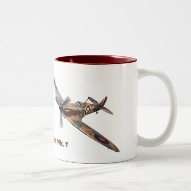 Supermarine Spitfire mug Zweifarbige Tasse (Rechts)